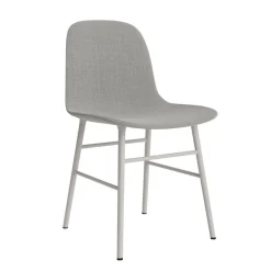 Normann Copenhagen Form Spisebordsstol Polstret Gruppe 2 Varm Grå/Stål