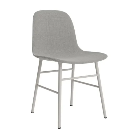 Normann Copenhagen Form Spisebordsstol Polstret Gruppe 2 Varm Grå/Stål