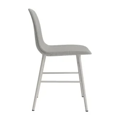 Normann Copenhagen Form Spisebordsstol Polstret Gruppe 2 Varm Grå/Stål