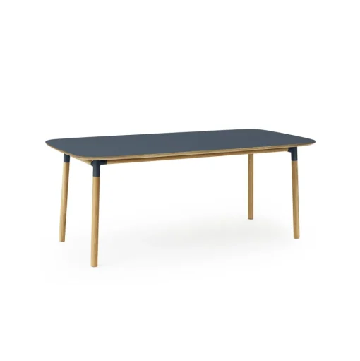 Normann Copenhagen Form Spisebord 95 x 200 cm Blå/Egetrá