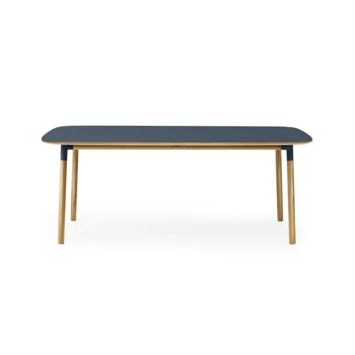 Normann Copenhagen Form Spisebord 95 x 200 cm Blå/Egetrá