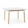 Normann Copenhagen Form Spisebord 120 x 120 cm Hvid/Egetrá