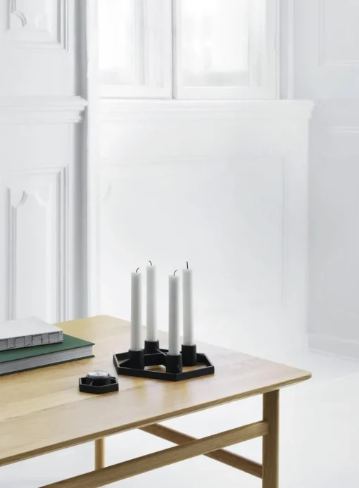 Normann Copenhagen Grow Sofabord Røget Egetrá 80 X 80 cm