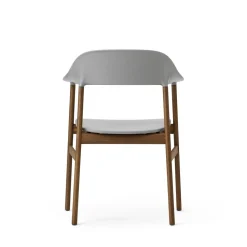 Normann Copenhagen Herit Spisebordsstol med Armlán Røget Egetrá/ Grå