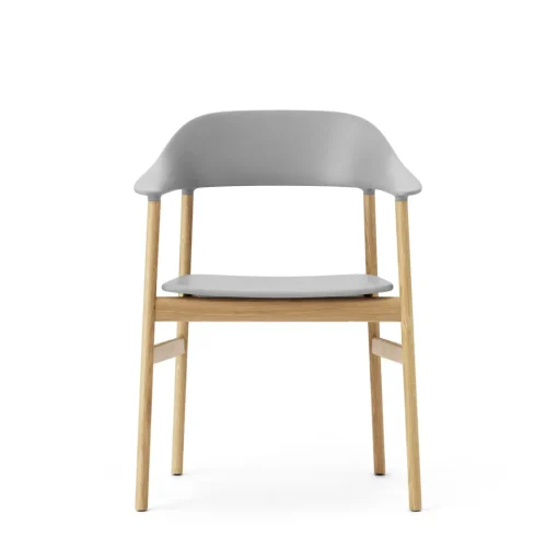 Normann Copenhagen Herit Spisebordsstol med Armlán Egetrá/ Grå