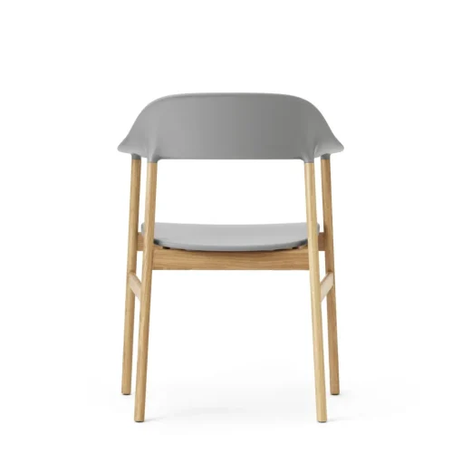 Normann Copenhagen Herit Spisebordsstol med Armlán Egetrá/ Grå