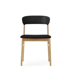 Normann Copenhagen Herit Spisebordsstol Polstret Egetrá/ Sort