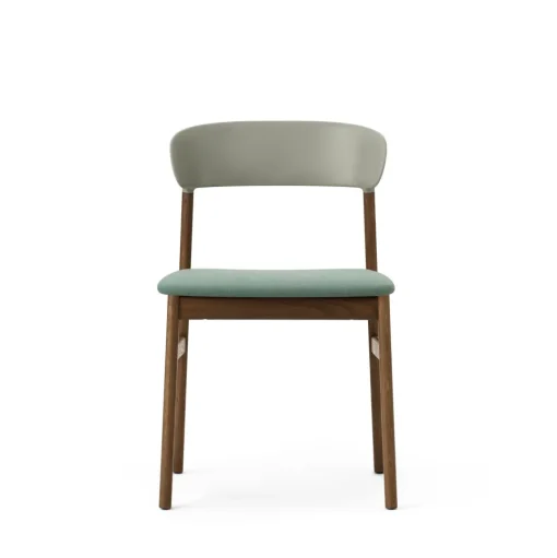 Normann Copenhagen Herit Spisebordsstol Polstret Røget Egetrá/ Støvet Grøn