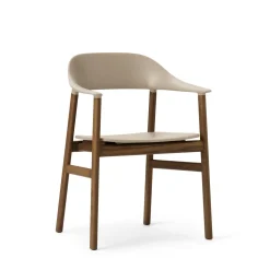Normann Copenhagen Herit Spisebordsstol med Armlán Røget Egetrá/ Sand