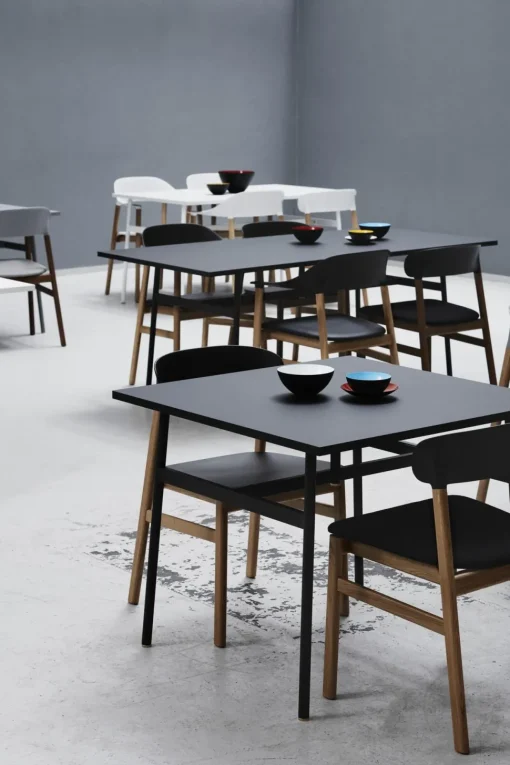Normann Copenhagen Herit Spisebordsstol Røget Egetrá/ Grå