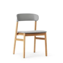 Normann Copenhagen Herit Spisebordsstol Polstret Egetrá/ Grå