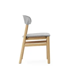 Normann Copenhagen Herit Spisebordsstol Polstret Egetrá/ Grå