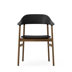 Normann Copenhagen Herit Spisebordsstol med Armlán Røget Egetrá/ Sort