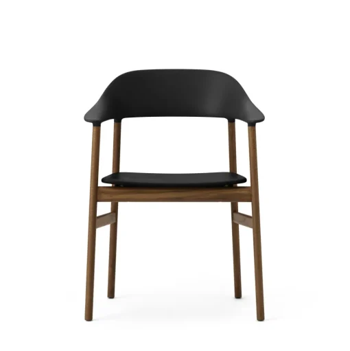 Normann Copenhagen Herit Spisebordsstol med Armlán Røget Egetrá/ Sort