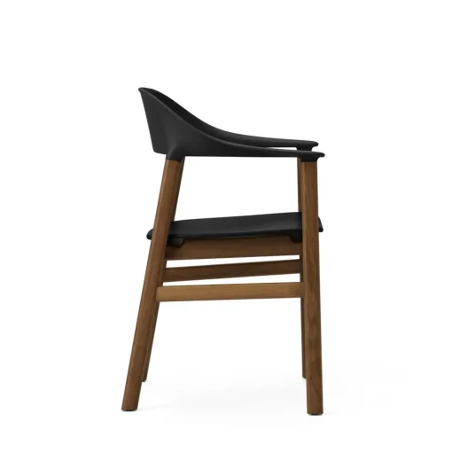 Normann Copenhagen Herit Spisebordsstol med Armlán Røget Egetrá/ Sort