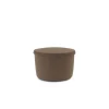 Normann Copenhagen Hide Storage Pouf Lille Brun