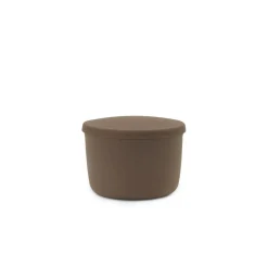 Normann Copenhagen Hide Storage Pouf Lille Brun