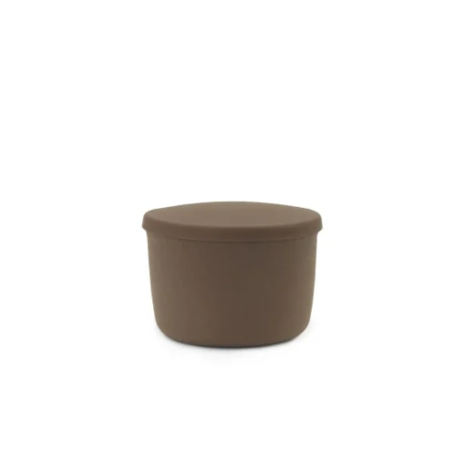 Normann Copenhagen Hide Storage Pouf Lille Brun