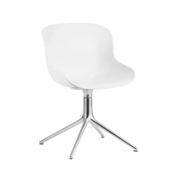 Normann Copenhagen Hyg Drejestol Aluminium/Hvid