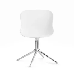 Normann Copenhagen Hyg Drejestol Aluminium/Hvid