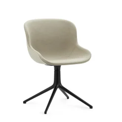 Normann Copenhagen Hyg Drejestol Polstret Sort Aluminium/Main Line Flax MLF20