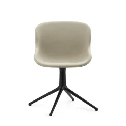 Normann Copenhagen Hyg Drejestol Polstret Sort Aluminium/Main Line Flax MLF20