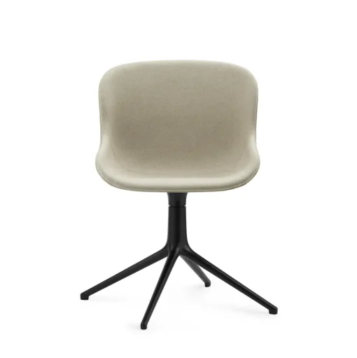 Normann Copenhagen Hyg Drejestol Polstret Sort Aluminium/Main Line Flax MLF20