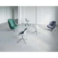 Normann Copenhagen Hyg Drejestol Aluminium/Sort