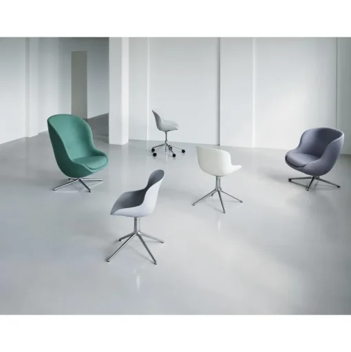 Normann Copenhagen Hyg Drejestol Aluminium/Sort