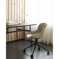 Normann Copenhagen Hyg Drejestol med Hjul Aluminium/Sort
