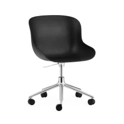 Normann Copenhagen Hyg Kontorstol med Hjul Aluminium/Sort