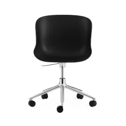 Normann Copenhagen Hyg Kontorstol med Hjul Aluminium/Sort