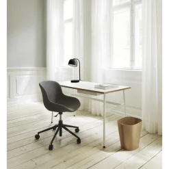 Normann Copenhagen Hyg Kontorstol med Hjul Aluminium/Sort