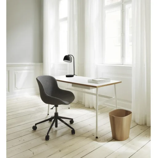 Normann Copenhagen Hyg Kontorstol med Hjul Aluminium/Sort