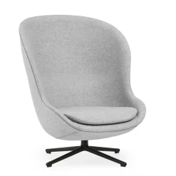 Normann Copenhagen Hyg Lánestol med Drejestel Høj Sort Aluminium/Grå LDS16