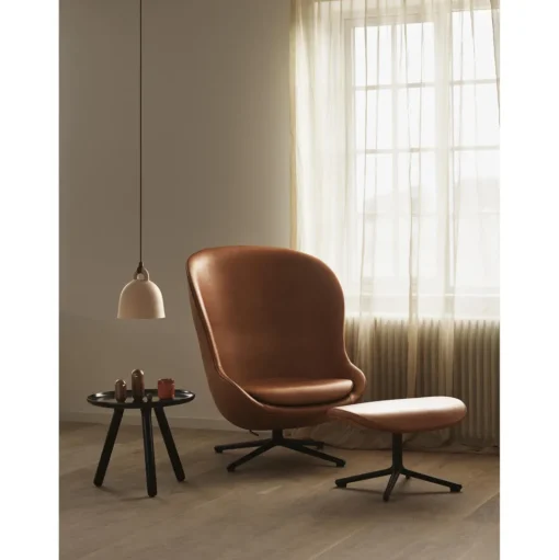 Normann Copenhagen Hyg Lánestol med Drejestel Høj Sort Aluminium/Grå LDS16
