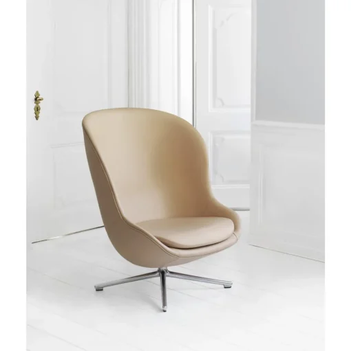 Normann Copenhagen Hyg Lánestol med Drejestel Høj Sort Aluminium/Grå LDS16
