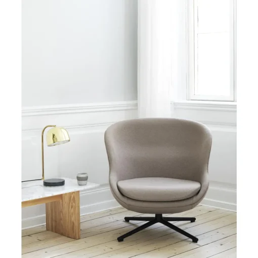 Normann Copenhagen Hyg Lánestol med Drejestel Lav Aluminium/Sand MLF20