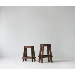 Normann Copenhagen Let Barstol H75 Brunlakeret Ask