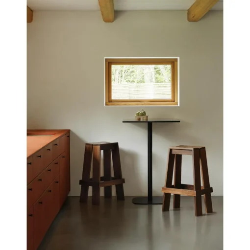 Normann Copenhagen Let Barstol H75 Brunlakeret Ask