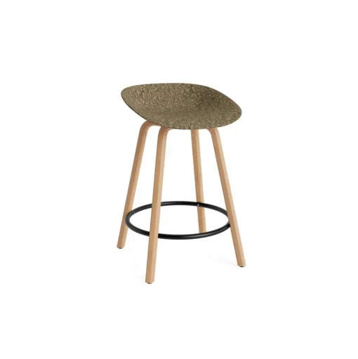 Normann Copenhagen Mat Barstol 65 cm Bøg/Sort/Seaweed