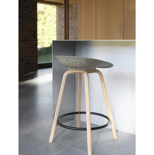Normann Copenhagen Mat Barstol 65 cm Bøg/Sort/Seaweed