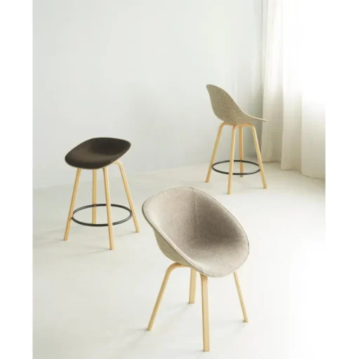 Normann Copenhagen Mat Barstol 65 cm Bøg/Sort/Seaweed