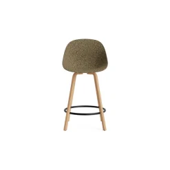 Normann Copenhagen Mat Barstol Med Ryg 75 cm Bøg/Sort/Seaweed