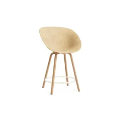 Normann Copenhagen Mat Barstol Med Armlán 65 cm Bøg/Creme/Hemp