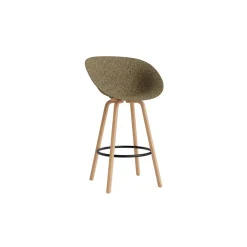 Normann Copenhagen Mat Barstol Med Armlán 75 cm Bøg/Sort/Seaweed