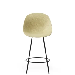 Normann Copenhagen Mat Barstol Med Ryg 65 cm Sort/Stål/Hamp