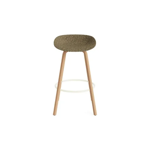 Normann Copenhagen Mat Barstol 75 cm Bøg/Creme/Seaweed