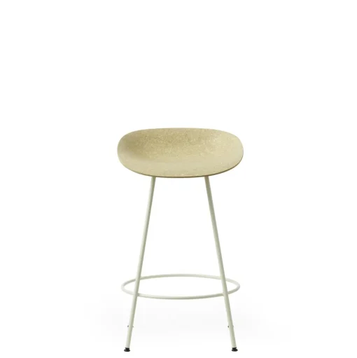 Normann Copenhagen Mat Barstol 65 cm Creme/Stål/Hamp