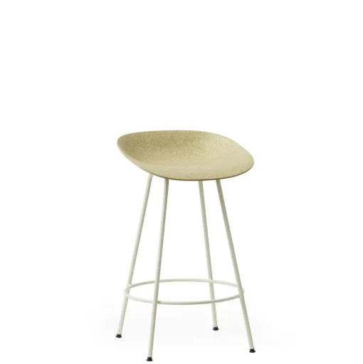 Normann Copenhagen Mat Barstol 65 cm Creme/Stål/Hamp